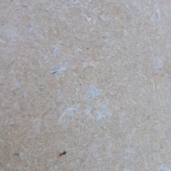 Sinai Pearl Beige flamed limestone paving surface showing warm beige tone with natural stone texture and veining